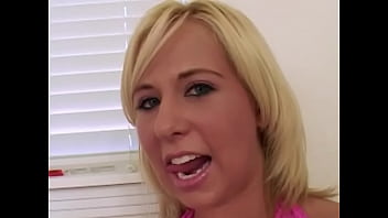 GEORGIA PEACH Bubble Butt Blonde Huge Cock Deepthroat Facefuck Blowjob and Facial