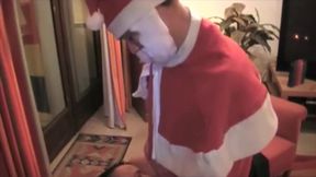 Twink fuck the Santa Claus for fun Christmas
