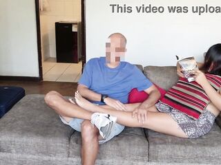 I screwed my virgin stepdaughter during the time that this babe was reading a book