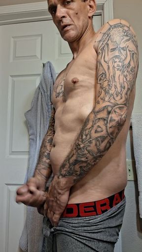 Stroking this cock4