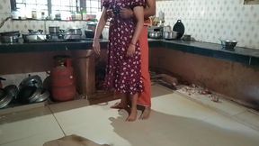Tamil Housewife Has Sex with Her Husband in the Kitchen in Doggy Style