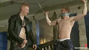 Dockworker Gets Taken Down And Fucked By A Leather Dom