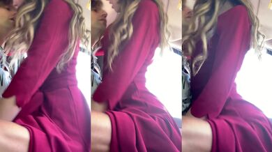 #28 Still Wearing Her Bridesmaid Dress in the Truck