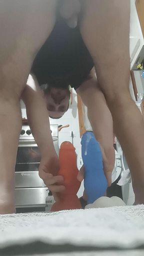 Double dildo penetration