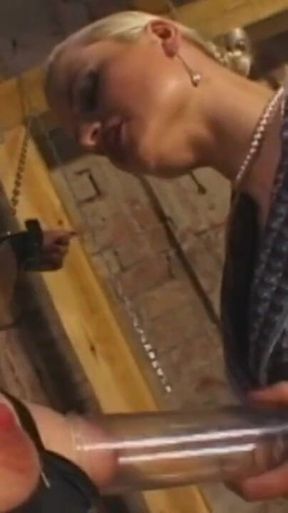 Tits pinching humiliates