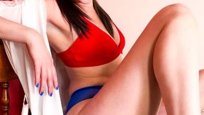 Set Off Our Own Fireworks - OneBlueIris Dripping Cum - Glass Dildo