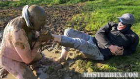 Extreme muddy foot domination - Master Bex - MP4 4K Ultra HD