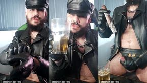 solo pierced cigar gloved leather bate and cum