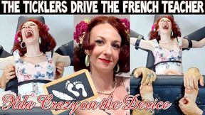 THE TICKLERS DRIVE THE FRENCH TEACHER ILDA CRAZY ON THE DEVICE - HD WMV