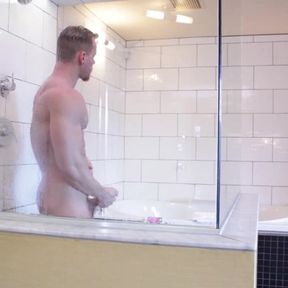 Maskurbate Straight Brad Sexy Shower Solo