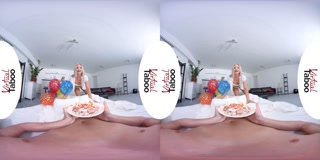 VIRTUAL TABOO - Young stepsister Rides Big Cock Hard