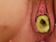 ftm fucked with cucumber
