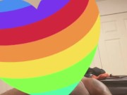 Sissy Boy Smashes His Ass With A Giant Dildo