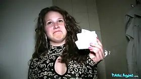 Public agent - 18 yrs older, fertile, her first ever internal cumshot, she's ripe for breeding