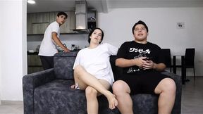 She gets gangbanged while her husband is away
