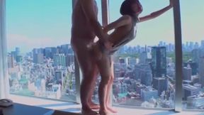 Surprised by 26-year-old Sanmitsu's Erotic Costume Arrival At Our Hotel Room - Part One