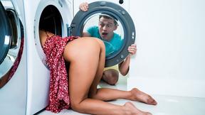 ”What a view stepmum! Wait, let me take out my shaft”