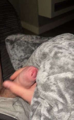 Trying to Have a Sneaky Wank on My Mates Sofa Where Shall I Cum