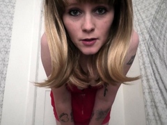 Busty blonde mature solo masturbation for webcam