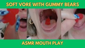 Soft Vore with Gummy Bears ASMR Mouth Play