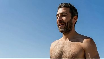 Ali, the old immortal mage gets his cock sucked in a desert by mature hairy man - AI Generated