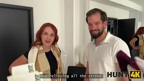 HUNT4K  Extremely hot slut let a PhD stranger to fuck her curvy body