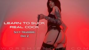 Learn To Suck Real Cock - Slut Training Day 2