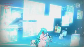 Hatsune Miku 39! Project diva Nude Mod Pregnate and Cum