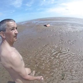 Wank On The Beach