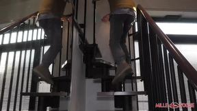 Double penetration delight &mdash;  three cocks for the curvy blonde pig