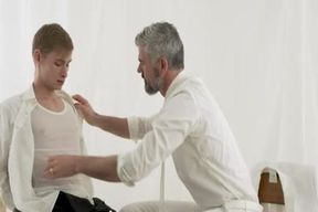 Strung up Priest Barebacks tasty Church youngster