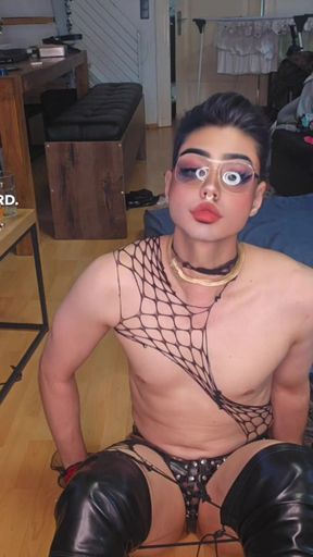 Sex Vlog - femboy after sex party and gangbang