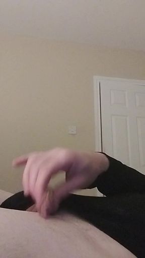 Iconic moment from "Floppy-clit sissy rides her toy &amp; cums in leotard &amp; tights"