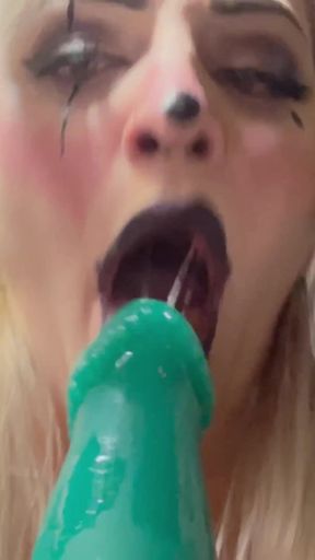 Clown Girl Gives You a Sloppy Vaping Blow Job