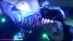 Slutty D.Va Has Got Too Many Noise Complaints
