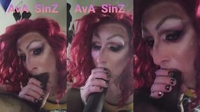 ava sinz deepthroating giant 12 inch black thug