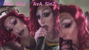 ava sinz deepthroating giant 12 inch black thug