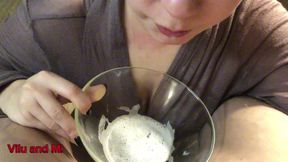 Deepthroat POV with Bald Girl and Kinky Couple