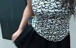 Sexy busty librarian girl vibrator fucks her sweet pussy on