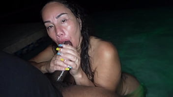 Queen Rogue fucked at the POOL in Puerto Rico!