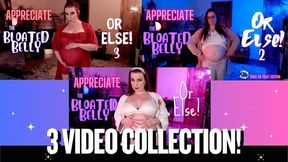 The Appreciate The Bloated Belly Or Else Vore COLLECTION - MP4