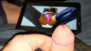 Cumming over hot cock bulge pic