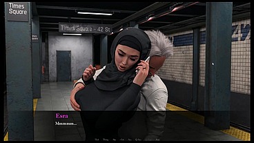 Esra in Istanbul [ Cuckold Hentai Game PornPlay] Ep.3 arab woman spanked and anal fingered in public metro