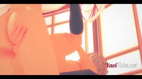 Boku No Hero Yaoi 3D - Todoroki Shoto Fucks and Cums Inside His Ass. Creampie Bareback