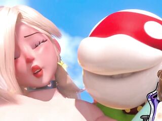 Princess Peach from Super Mario Bros has a group-sex - Jazziuu