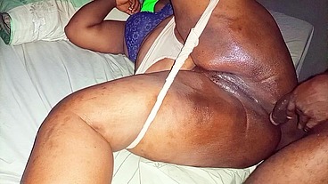 Rocking the giant dick along side the giant black ass