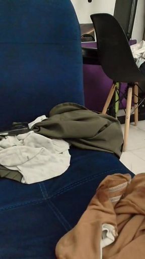 Play with my cock, the very slutty Mexican   Clip 2