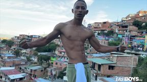 Marcus Brown Gets Handjob From Cute Latino Twink 18+ in Medellin POV Session