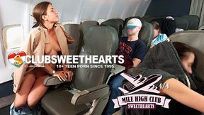Sara Heat Climaxes on Airplane