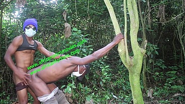 Hot public fuck in the bush in the plantation under the midday sun between two straight footballers after training in a football stadium. live exclusively on xvideos.com and xvideos red